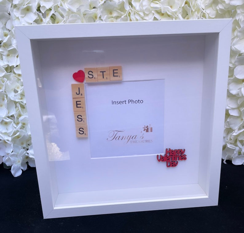 Valentines Gift, Valentines Day Gifts, Personalised Valentines Gift, Personalised Valentines Day Frame, Boyfriend/Girlfriend Gift, Valentine image 3