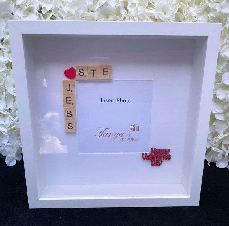 Valentines Gift, Valentines Day Gifts, Personalised Valentines Gift, Personalised Valentines Day Frame, Boyfriend/Girlfriend Gift, Valentine image 5