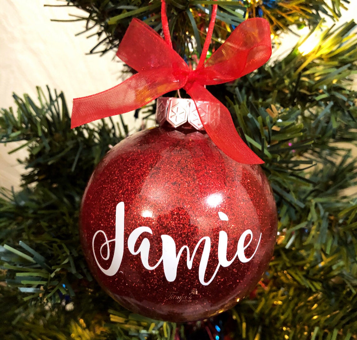 Baubles Baubles Christmas Christmas Ornament Personalised - Etsy UK