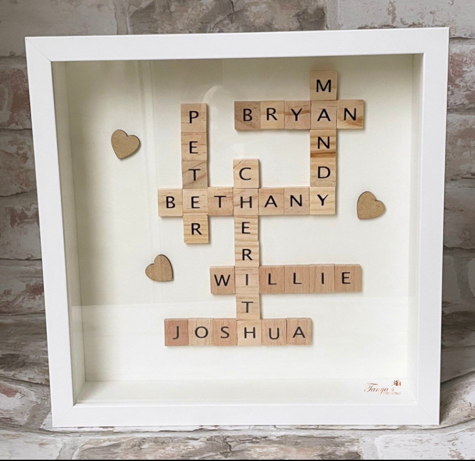 Scrabble Frame Scrabble Name Frame Family Frame Name Frame Etsy UK