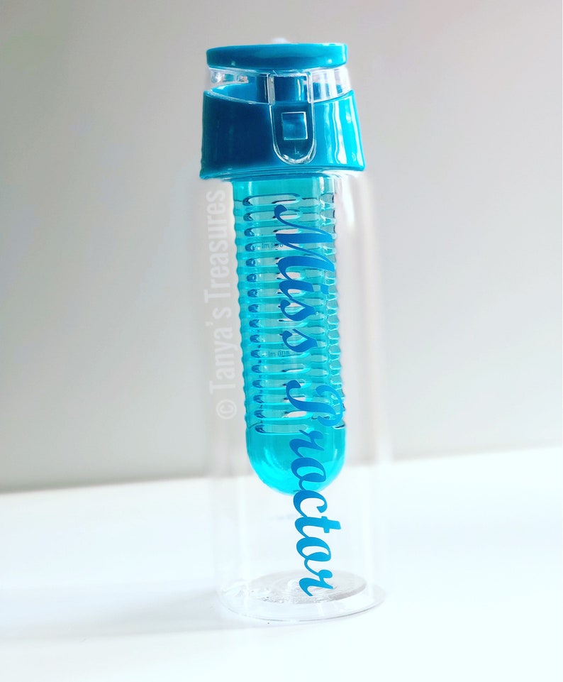 Personalised Water Bottle, Back to School, Fruit Infuser, Personalised Water Bottles, Infuser Water Bottles, Personalised Kids Water Bottle image 3