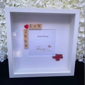 Valentines Gift, Valentines Day Gifts, Personalised Valentines Gift, Personalised Valentines Day Frame, Boyfriend/Girlfriend Gift, Valentine image 7