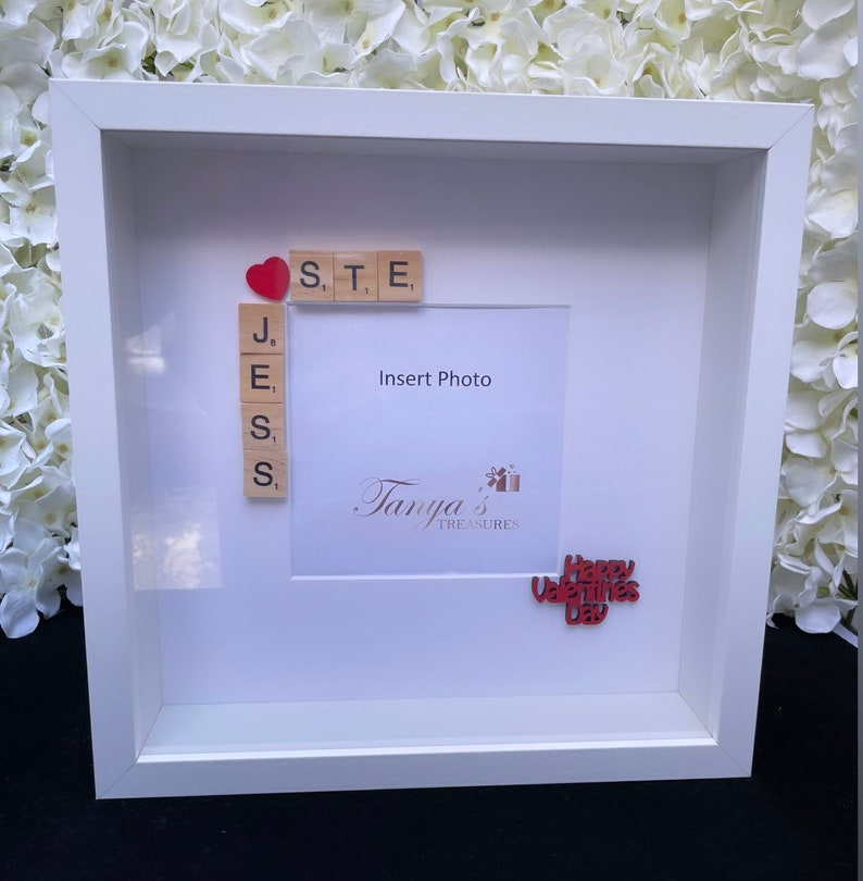 Valentines Gift, Valentines Day Gifts, Personalised Valentines Gift, Personalised Valentines Day Frame, Boyfriend/Girlfriend Gift, Valentine image 7