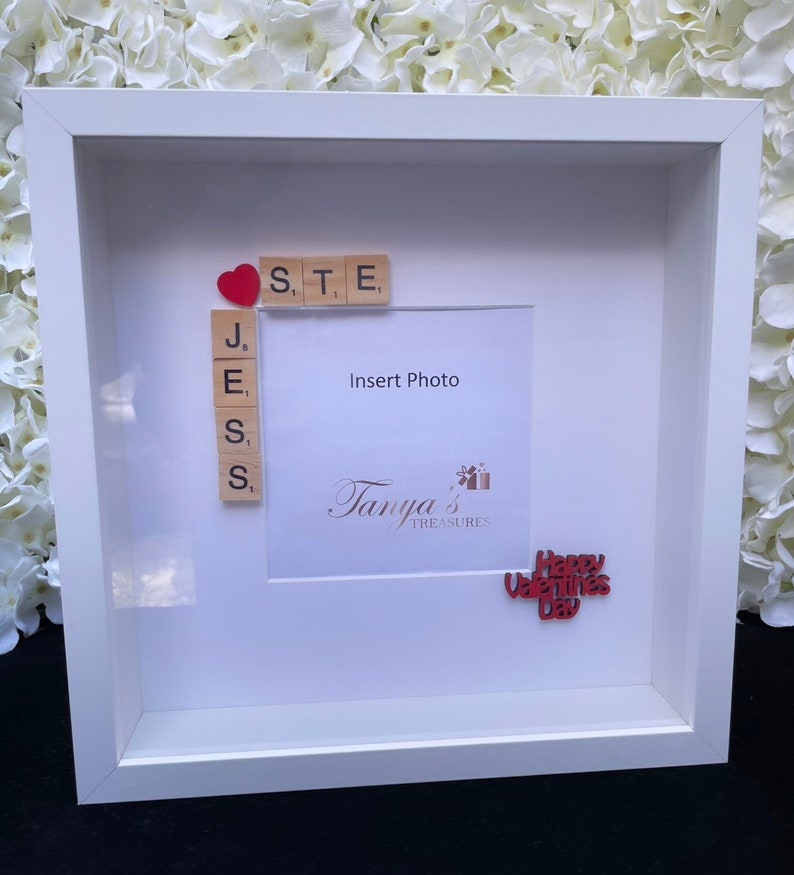 Valentines Gift, Valentines Day Gifts, Personalised Valentines Gift, Personalised Valentines Day Frame, Boyfriend/Girlfriend Gift, Valentine image 2