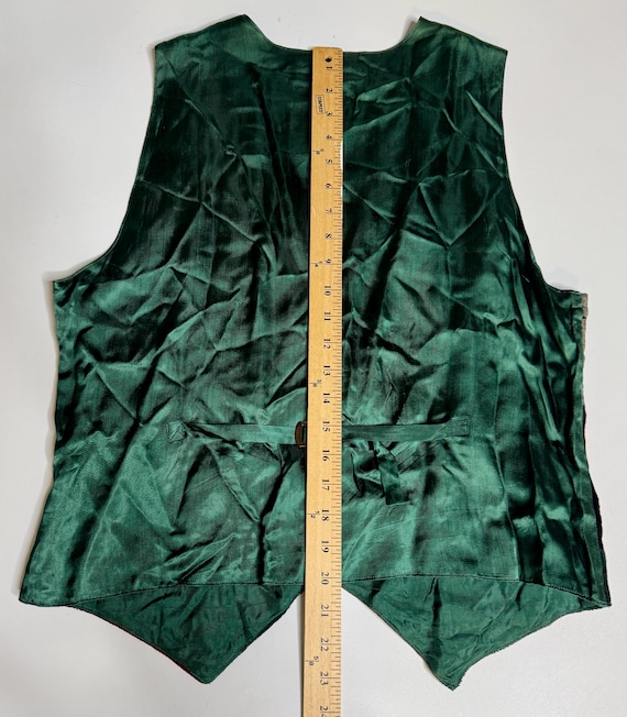 Velvet Patchwork Vest -1990's - image 8