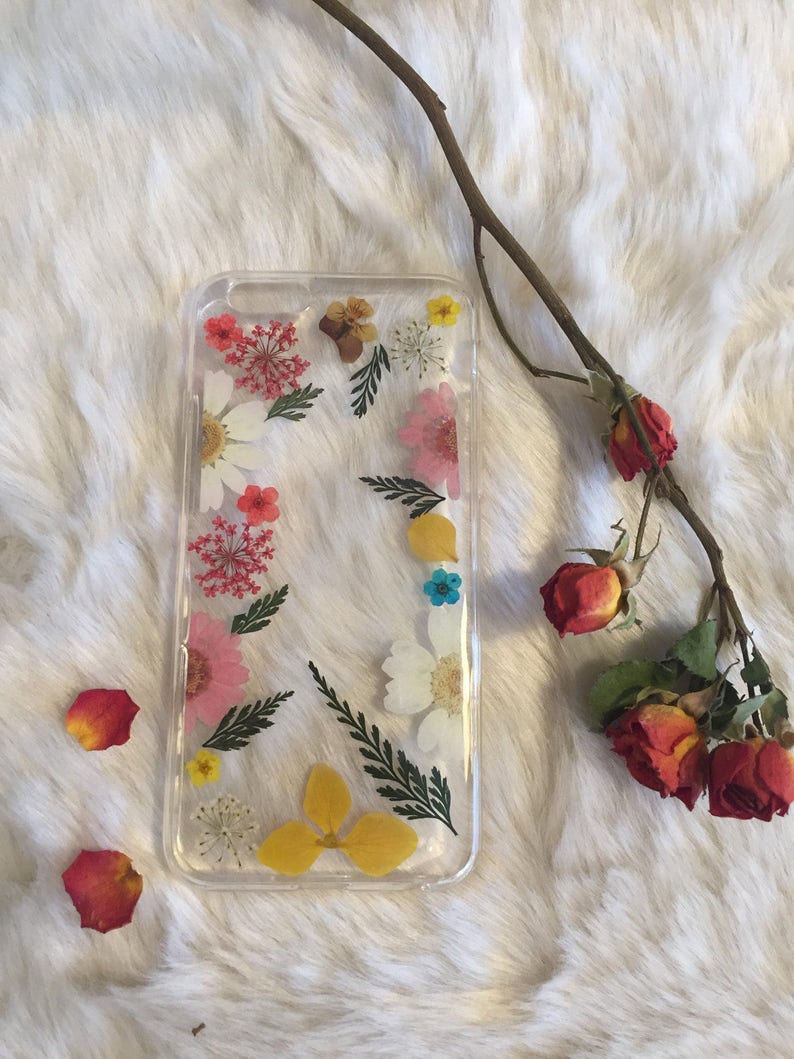 Pressed Flower phone case,dry flower case,iPhone Xs/X/XR/Xs Max case, iPhone 8/8 case, iPhone 7/7 case, iPhone6/6s/6 case, iPhone SE , image 4