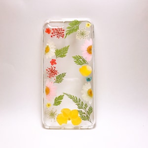 Pressed Flower phone case,dry flower case,iPhone Xs/X/XR/Xs Max case, iPhone 8/8 case, iPhone 7/7 case, iPhone6/6s/6 case, iPhone SE , image 1