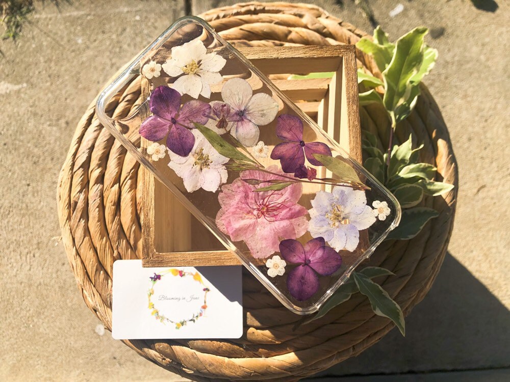 Pressed Flower Case Iphone 12 Iphone 13 Pro Case Iphone 13 Etsy