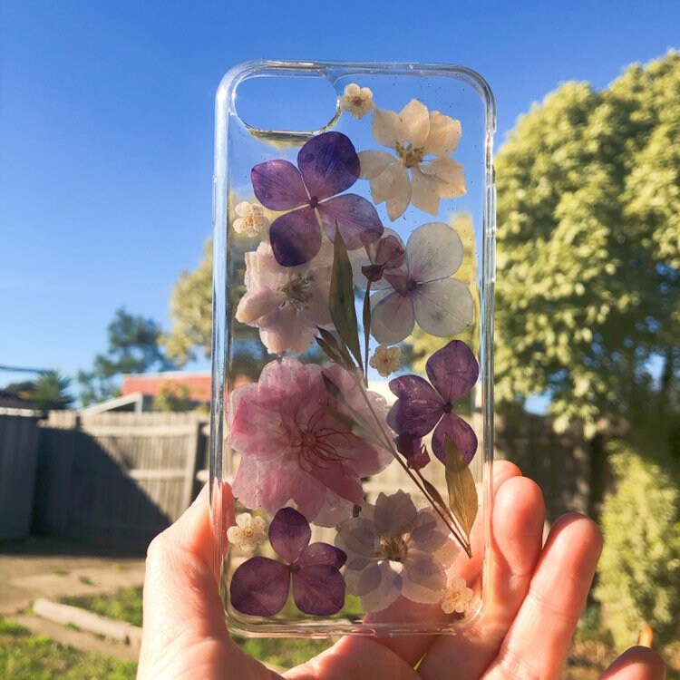 Pressed Flower Case Iphone 12 Iphone 13 Pro Case Iphone 13 Etsy