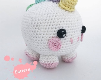 Bubble unicorn crochet pattern  english /dutch pdf