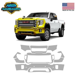 Precut Paint Protection Film for 2020-2023 GMC Sierra HD Partial Front