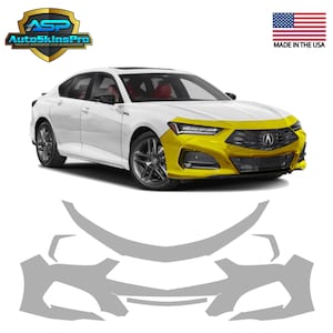 Precut Paint Protection Film for 2021-2025 Acura TLX / A-Spec Front Bumper