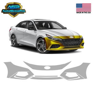 Precut Paint Protection Film for 2021-2023 Hyundai Elantra N-Line Front Bumper