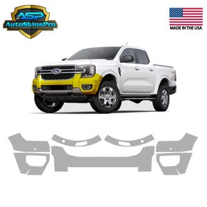 Precut Paint Protection Film for 2024-2025 Ranger XLT/Lariat Front Bumper