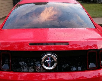 2013-2014 Mustang precut full Rear vinyl smoked tinted tail light overlays 11 pieces