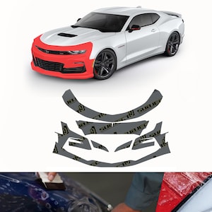 2019-2024 Camaro SS Pre-Cut Front Bumper Paint Protection Clear Film PPF wrap bra