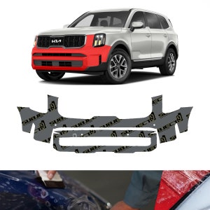 2023-2024 KIA Telluride lx/s/ex/sx Pre-Cut Front Bumper Paint Protection Clear Film PPF wrap bra