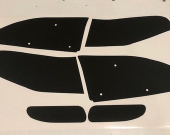 94-98 Mustang smoked tinted headlight covers vinyl Full front kit
