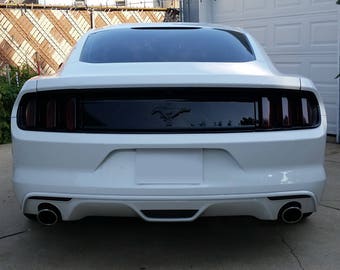 2015-2017 Mustang full FRONT & REAR smoked precut vinyl tint overlays taillight headlight