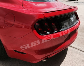 15-17 Mustang smoked tinted tail light covers vinyl Full rear kit