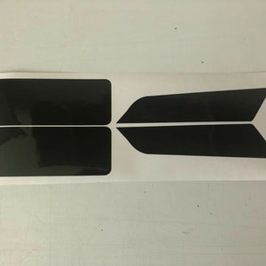 79-86 Mustang smoked tinted front marker light covers vinyl