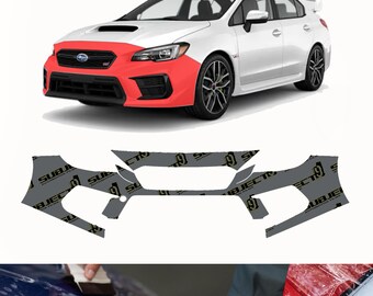 2018-2021 Subaru WRX Pre-Cut Front Bumper Paint Protection Clear Film PPF wrap bra