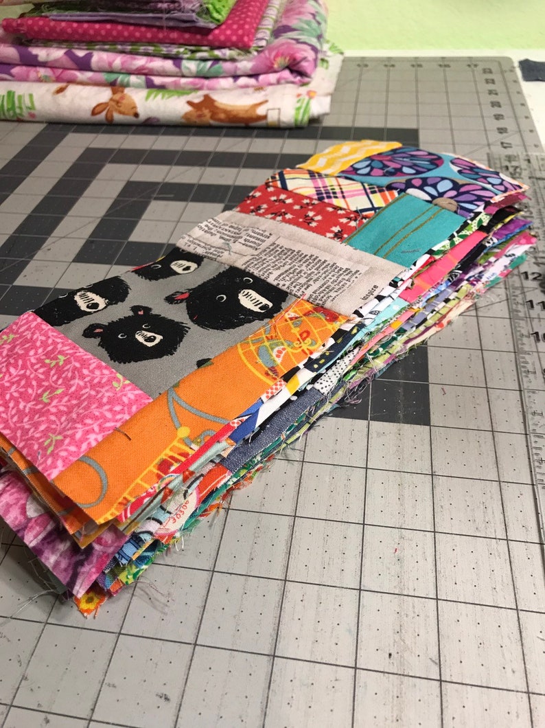 Throw Quilt, Quilted Throw, Scrap Quilt Etsy