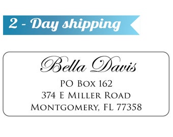 Vintage Personalized Return Address Labels - Mailing Address Labels - Easy to Peel, Guaranteed to Stick and Stay