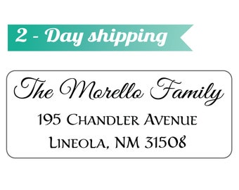 Classic Personalized Return Address Labels - Mailing Address Labels - Easy to Peel, Guaranteed to Stick and Stay