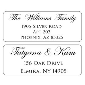 Vintage Personalized Return Address Labels Mailing Address Labels Easy to Peel, Guaranteed to Stick and Stay image 3