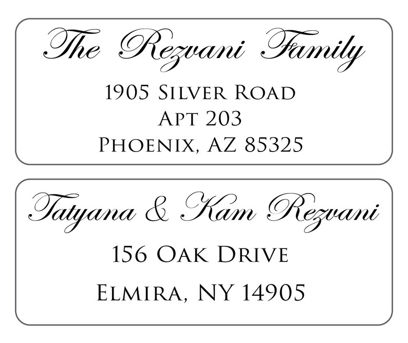 Vintage Personalized Return Address Labels Mailing Address Labels Easy to Peel, Guaranteed to Stick and Stay image 4