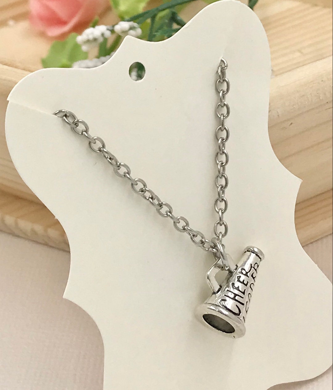 Megaphone Charm Necklace,girls Silver Megaphone Pendant Necklace