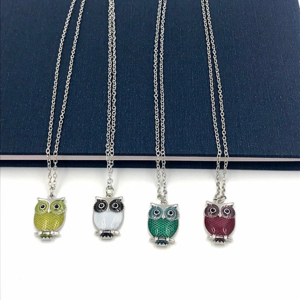 Owl Necklace Etsy