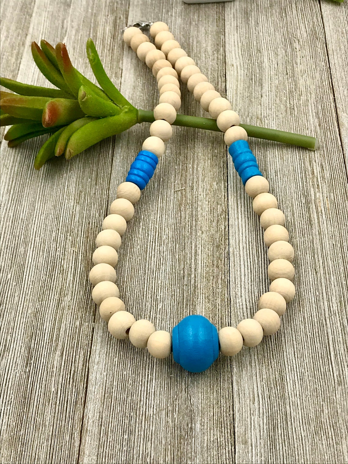 Kids Wooden Necklacegirls wooden necklacenatural wood Etsy