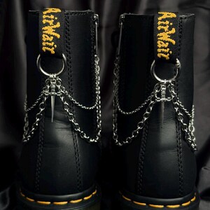 Boot Chains with Dagger Pendant