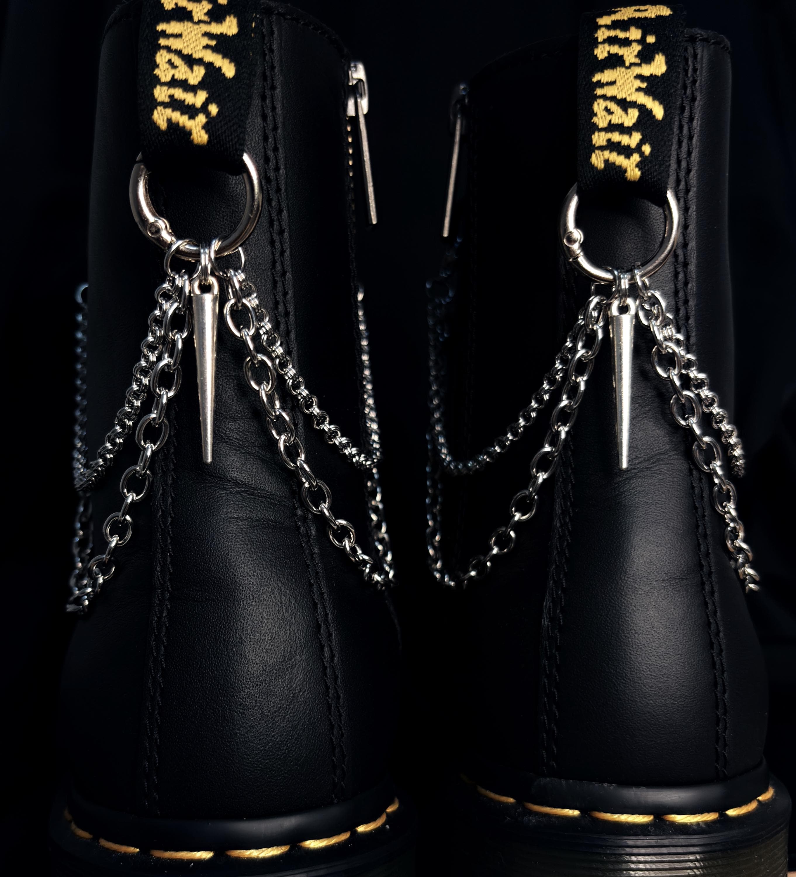 Boot chains spike charm for Doc Martens