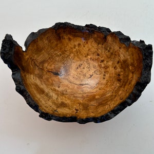 Cherry Burl Live Edge Bowl - 6 inches - #01085