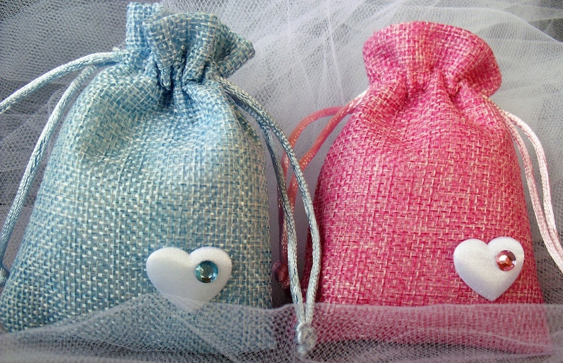 souvenir white heart bag events Bag colored fabric acrylic diamond baptism,ceremony,mark place,pink gift,blue