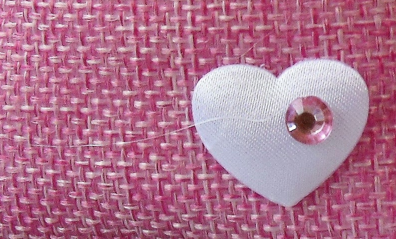 souvenir white heart bag events Bag colored fabric acrylic diamond baptism,ceremony,mark place,pink gift,blue