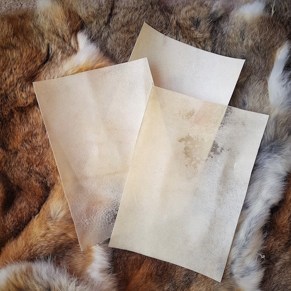 Natural Goat Vellum Parchment - Antique and Traditional - Parchment for calligraphy, painting, bookbinding, artwork and more