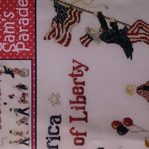 Embroidery Pattern, Uncle Sam&#39;s Parade, American Themed