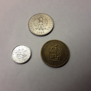 Eastern Europe coin lot, 3 items, read listing please
