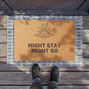 Swiftie inspired Welcome mat Down Bad UFO Door mat