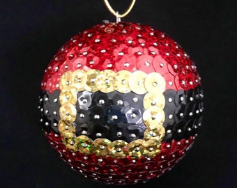 sequin and beaded christmas ornaments