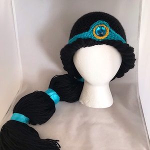 Custom-Made Jasmine Wig, Aladdin, Children&#39;s Costume, Wig, Hair (Available in All Sizes)