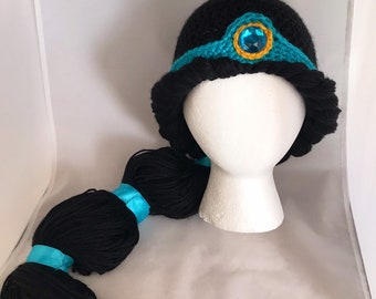 Custom-Made Jasmine Wig, Aladdin, Children&#39;s Costume, Wig, Hair (Available in All Sizes)