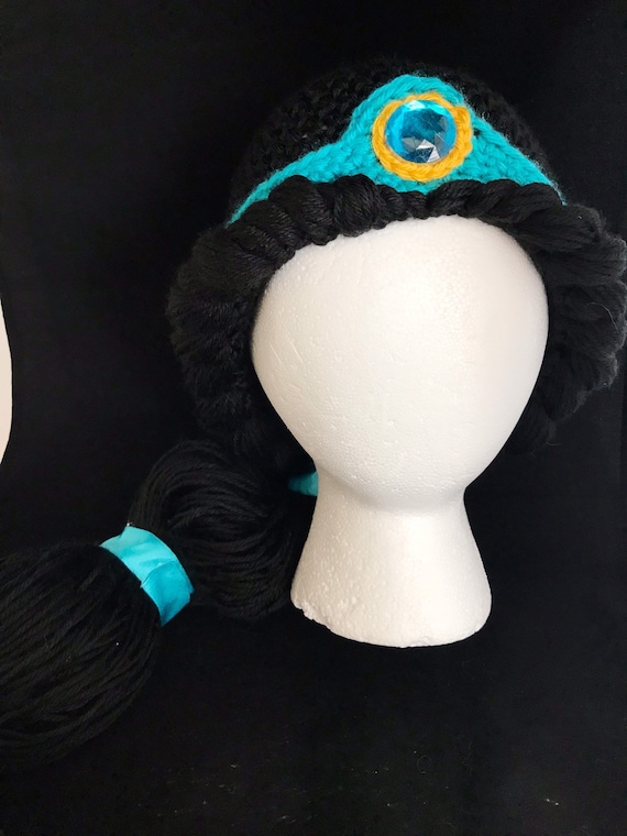 Parrucca Jasmine su misura, Aladino, Costume per bambini, Parrucca, Capelli  Disponibile in tutte le taglie -  Italia