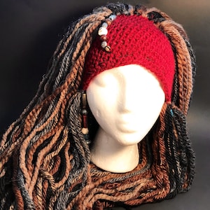 Pirate Wig, Custom-made Yarn Wig (Available in All Sizes)