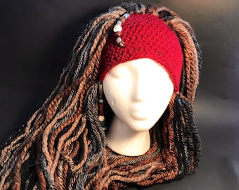 Pirate Wig, Custom-made Yarn Wig (Available in All Sizes)