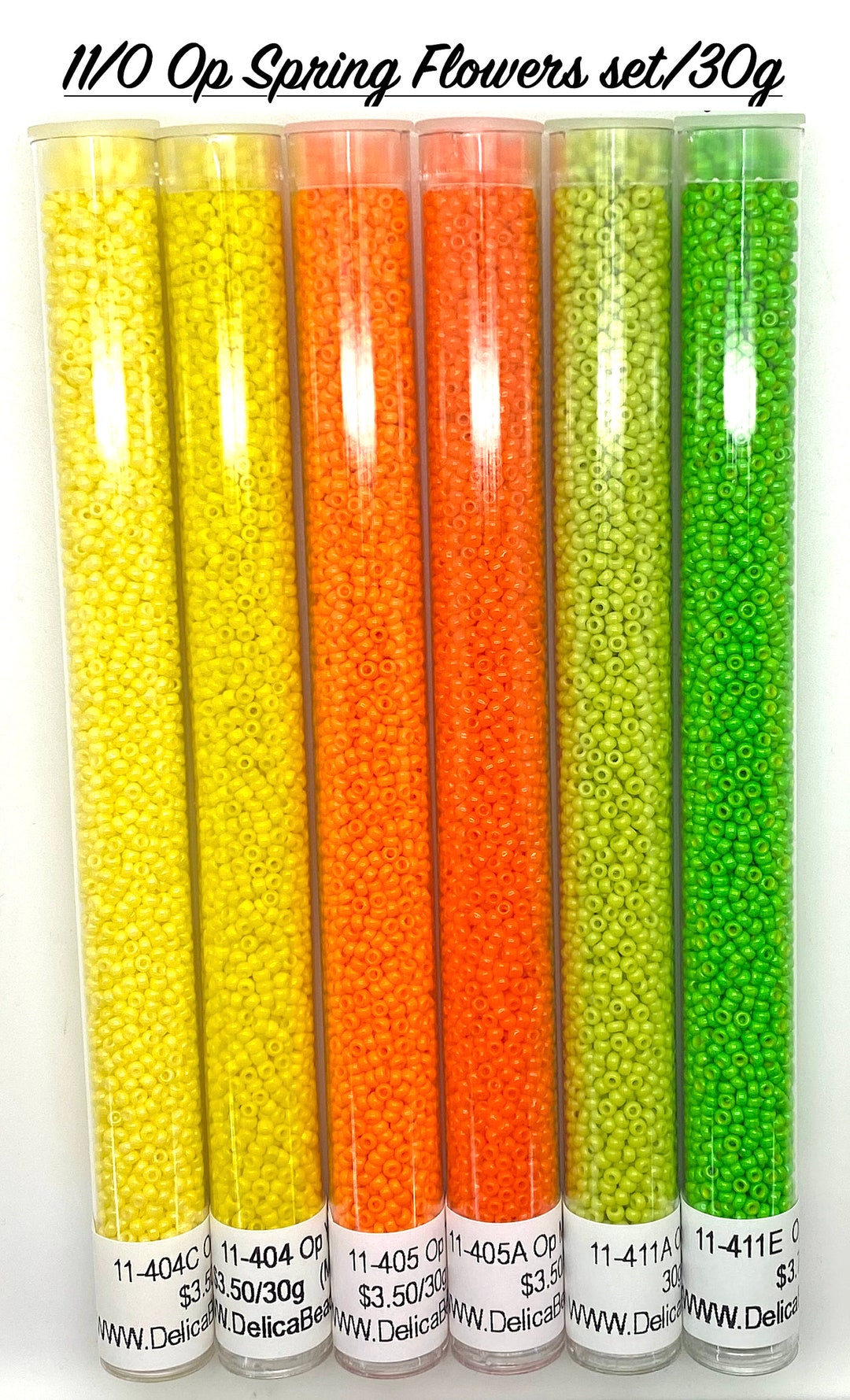 Spring Bead 11/0 Op Spring Flowers Round Seed Bead Set/30g Ea - Etsy